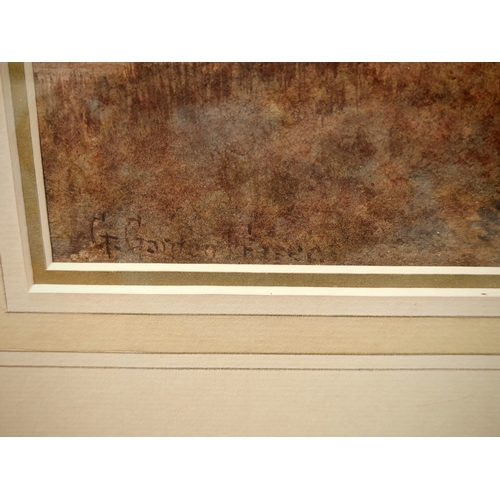 118 - George Gordon Fraser (1859-1895). Watercolour depicting rural Huntingdonshire scene. 27x38cm