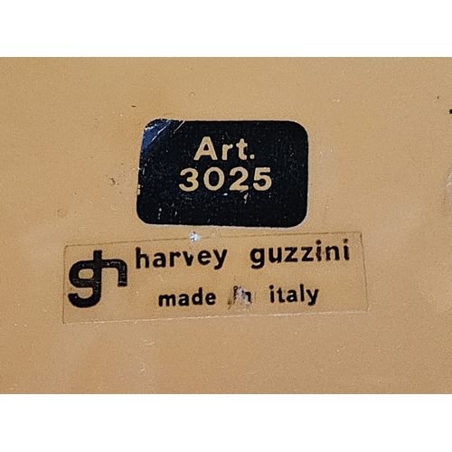 122 - A Harvey Guzzini Spherical form ceiling light with chrome fittings. 42cm in Diameter