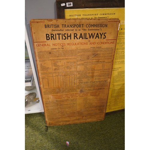 160 - British Transport Commission, British Railways General Notice  Regulations and Conditions and anothe... 
