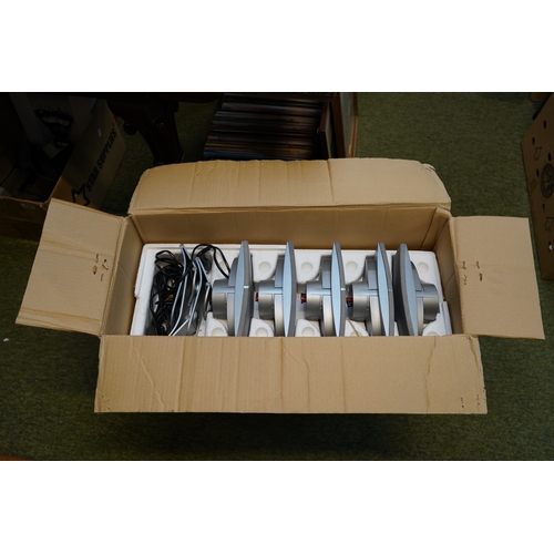 175 - Boxed set of Jamo Speakers with matching stands