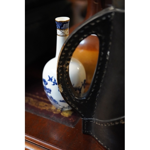 202 - Collection of assorted Two Tone Harvest Jugs and a Doulton Lambeth Blackjack Jug etc.