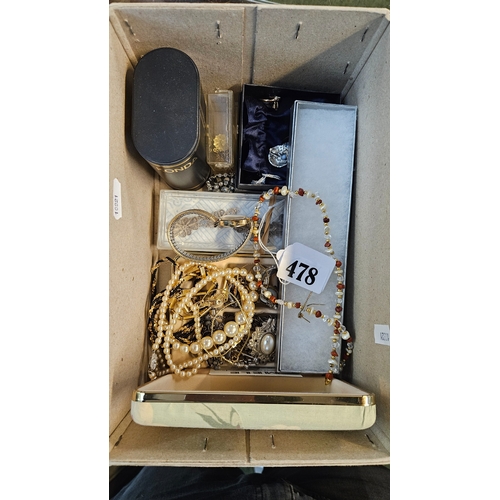 478 - Good collection of assorted Jewellery to include Necklaces, Sekonda watches etc.