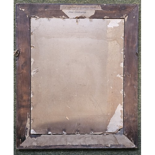 419 - War of 1812 Battle of New Orleans Interest; British 1812 Shako plate and US Shako Plate Framed 'Batt... 