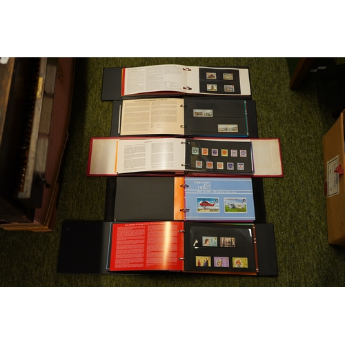 154 - 5 Album's of Mint Stamp Sets to include Guernsey, Isle of Man etc.