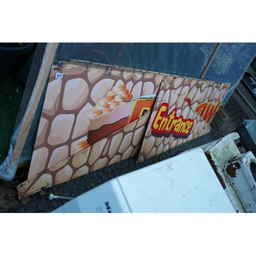 647 - Vintage Fairground Ride Sign