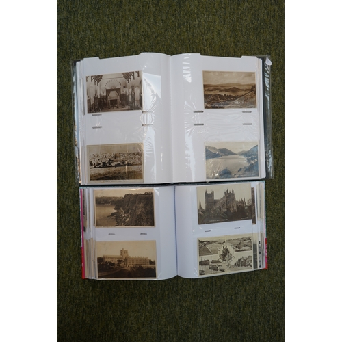 32 - 2 Albums of assorted Edwardian and later Postcards to include Topographical, Shipping etc.