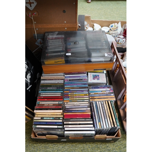266 - Large collection of assorted Tapes and Audio CDs to include Chas ...