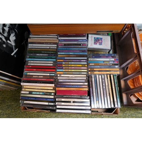 266 - Large collection of assorted Tapes and Audio CDs to include Chas ...
