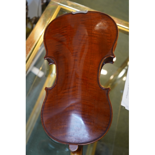 Jay Haide 2 Piece Violin with paper label Ifshin Violins Berkeley