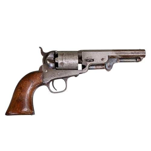 82 - .36 Cal Colt 1866/67 Navy revolver, 5 Inch barrel, cylinder with ...