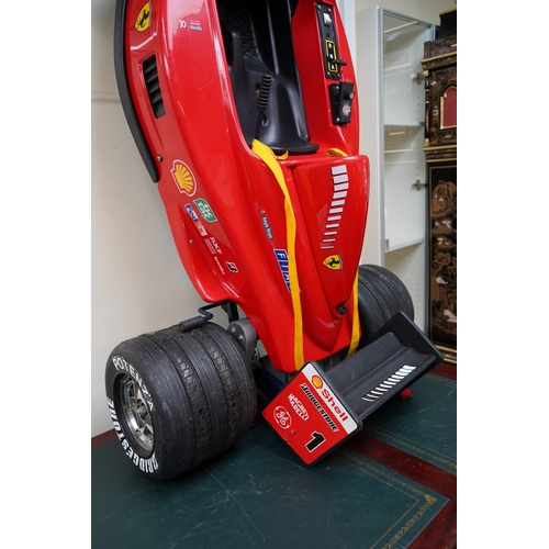 53 - ToysToys 1995 Ferrari Formula 1 Micheal Schumacher's  with charger 170cm in Length