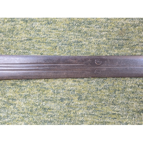 44 - Sudanese Sword recovered from the Battlefield at Omdurman 2nd September 1898. 103cm in Length