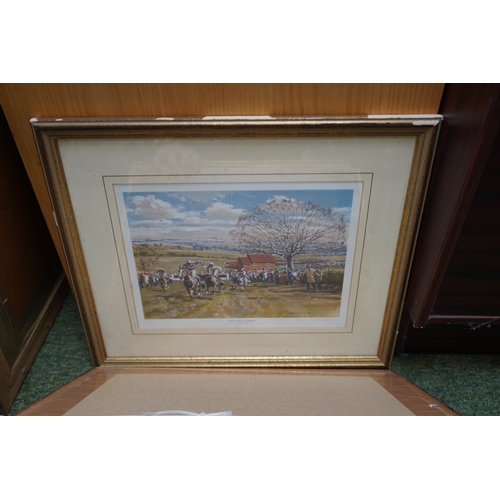 49 - Collection of Six Horse racing prints by David Trundley signed in Pencil