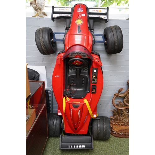 53 - ToysToys 1995 Ferrari Formula 1 Micheal Schumacher's  with charger 170cm in Length