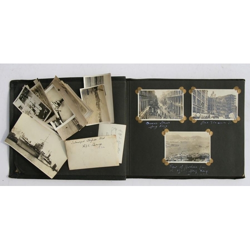 42 - A collection of early to mid 20th century photographs to include Military, Naval, Hong Kong and worl... 