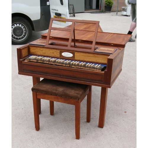 55 - An 18th century style James Mogford of Salisbury, single manual harpsichord based on a model after J... 