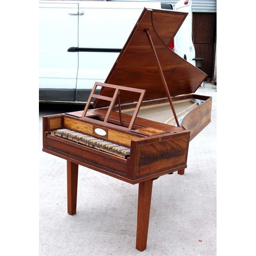 55 - An 18th century style James Mogford of Salisbury, single manual harpsichord based on a model after J... 