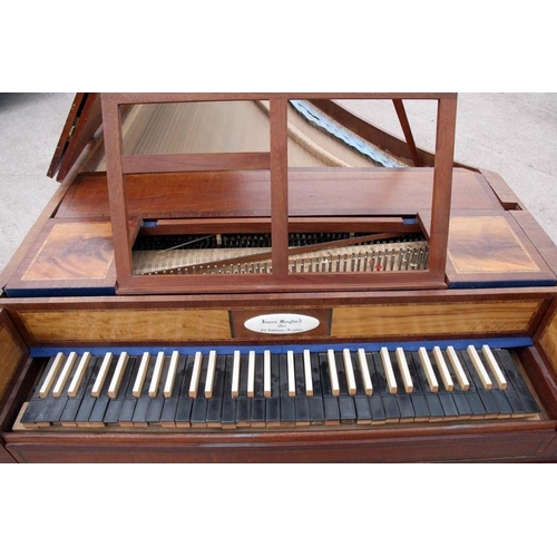 55 - An 18th century style James Mogford of Salisbury, single manual harpsichord based on a model after J... 