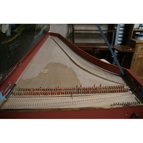 56 - An 18th century style single manual harpsichord replica based on Joannes Dulcken's (Atwerpen) model ... 