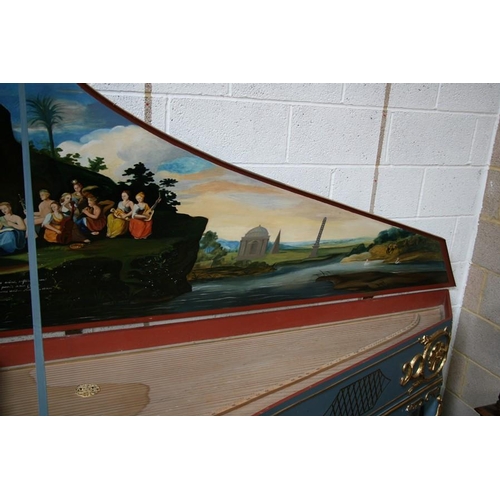 56 - An 18th century style single manual harpsichord replica based on Joannes Dulcken's (Atwerpen) model ... 