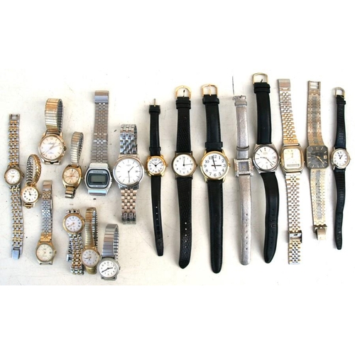 61 - A quantity of ladies and gentleman's wrist watches