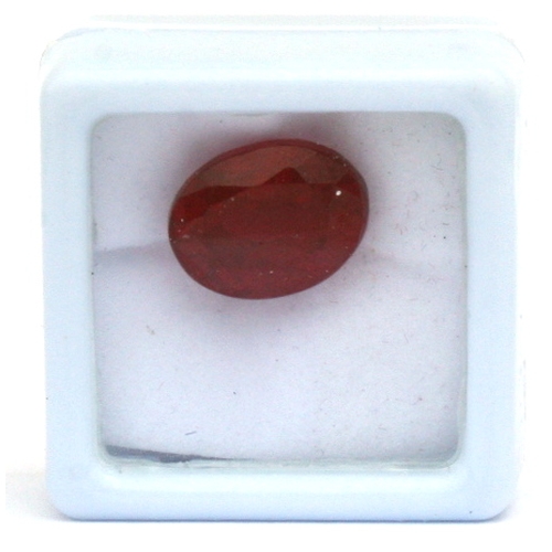 110 - A natural ruby loose gemstone with GGL certificate report stating the ruby to be 8.50cts, oval cut a... 