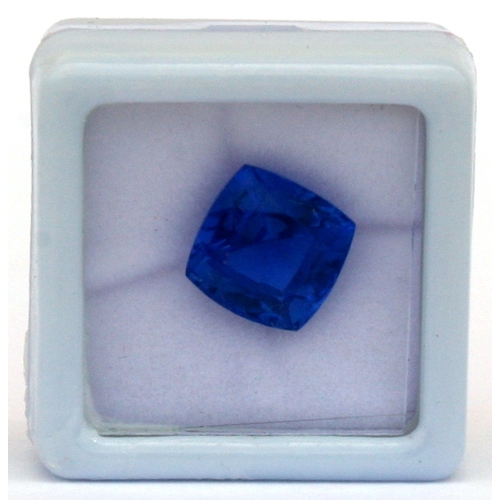 111 - A natural sapphire loose gemstone with GGL certificate report stating the sapphire to be 7.55cts, cu... 