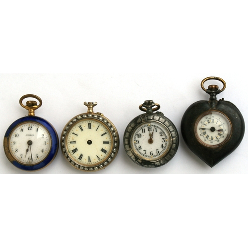 71 - A group of four ladies fob watches together (4)