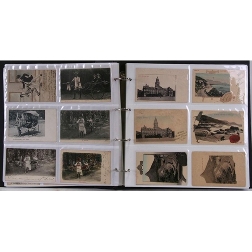 70 - A collection of approximately 2000 South African postcards in four albums, dating from the 1890's to... 