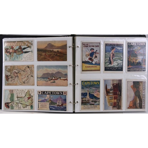 70 - A collection of approximately 2000 South African postcards in four albums, dating from the 1890's to... 