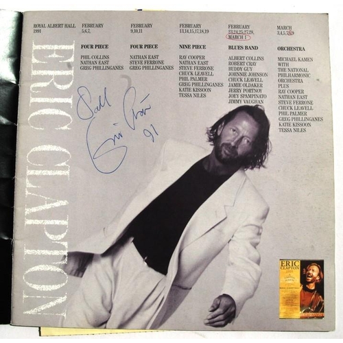 77 - ERIC CLAPTON.  A Royal Albert Hall 1991 programme signed by Eric Clapton and members of his band and... 