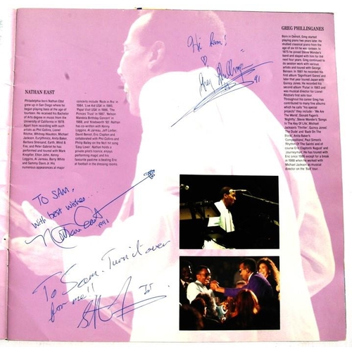 77 - ERIC CLAPTON.  A Royal Albert Hall 1991 programme signed by Eric Clapton and members of his band and... 