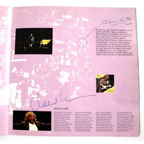 77 - ERIC CLAPTON.  A Royal Albert Hall 1991 programme signed by Eric Clapton and members of his band and... 