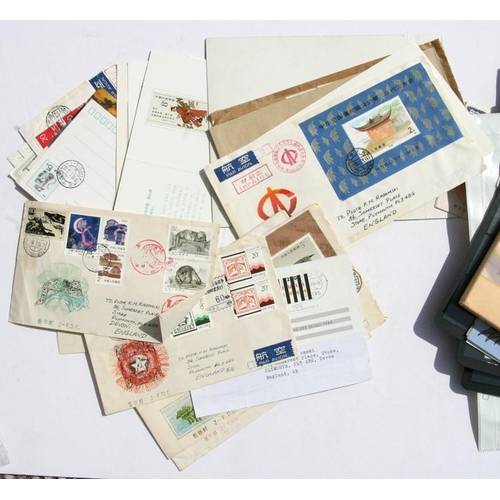 78 - A quantity of Chinese stamps and ephemera.