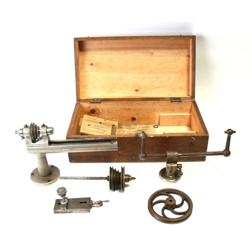 86 - A George Adams 1.5ins watchmaker's lathe.