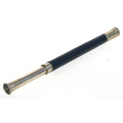 119 - A single draw Ross of London nickel plated telescope, no. 23462, 60cm (23ins) long (extended).