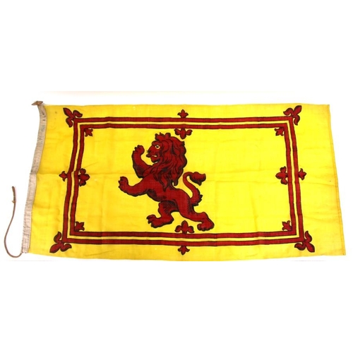 229 - An early 20th century King Edward VII Coronation cotton flag 80cms (31.5ins) by 70cms (27.5ins), tog... 