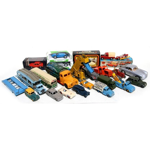 98 - A large quantity of Dinky, Corgi and other vehicles, some boxed, to include a Foden Mobil Gas Lorry,... 