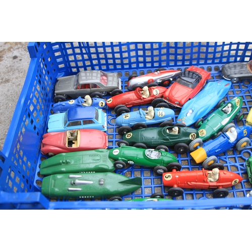 91 - A quantity of Dinky, Corgi & Crescent diecast vehicles to include Jaguar D Type, Alpha Romeo Cou... 