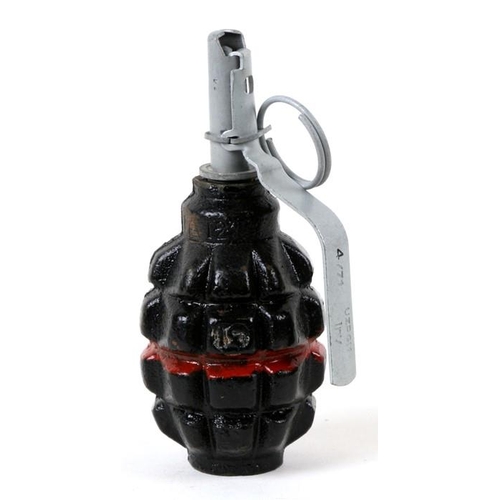 1047 - A complete inert Russian hand grenade. 13cm (5 ins) high