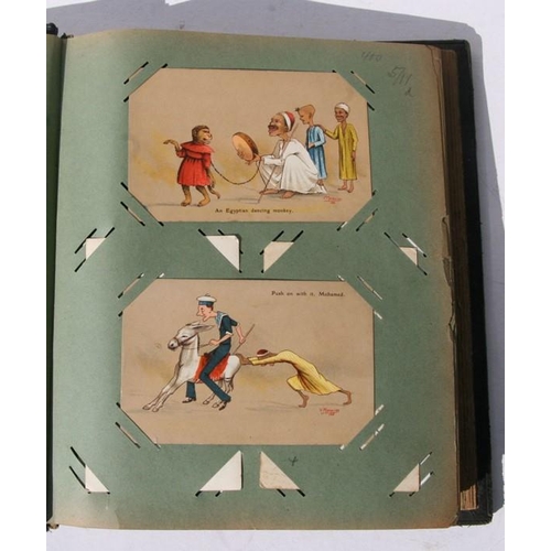 286 - A Postcard Album with approximately 150 early to mid 20th century postcards