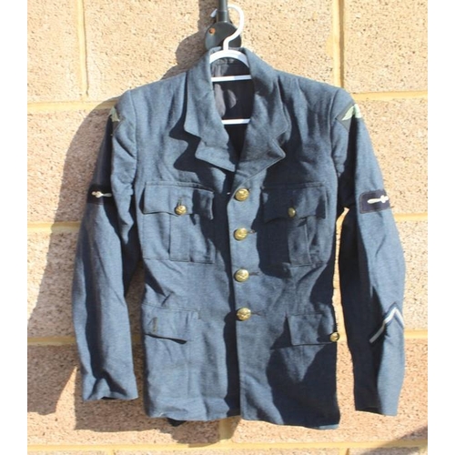 324 - An extremely rare WW2 Womens Auxiliary Air Force (WAAF) Jacket with original cloth badges and brass ... 