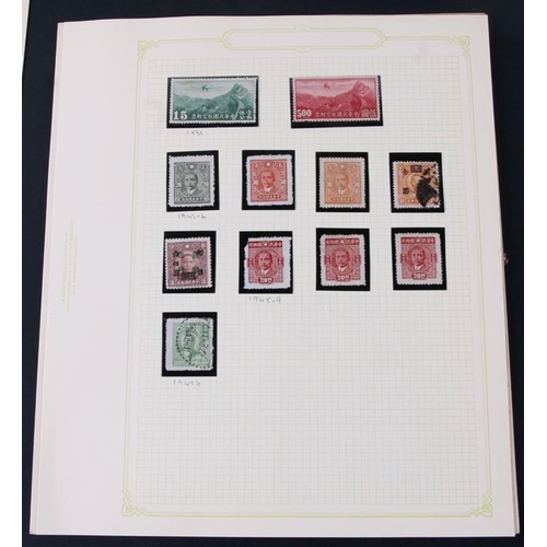 69 - A collection of China definitive stamps on 18 pages, from 1898 to the 1970's.