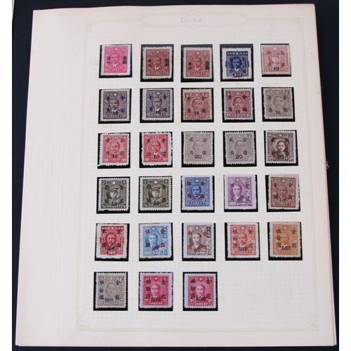 69 - A collection of China definitive stamps on 18 pages, from 1898 to the 1970's.