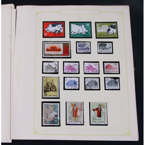 69 - A collection of China definitive stamps on 18 pages, from 1898 to the 1970's.