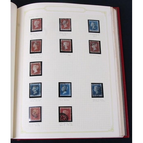 70 - A Great Britain definitive collection of stamps from 1840 - 1951 including six Penny Blacks and over... 