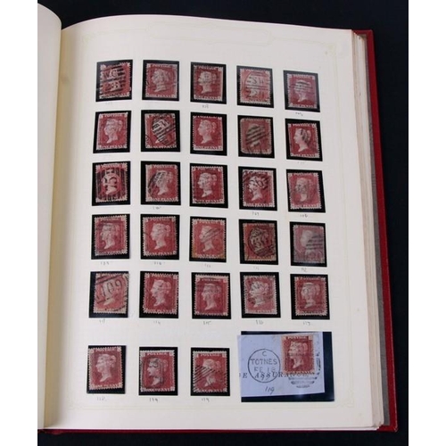 70 - A Great Britain definitive collection of stamps from 1840 - 1951 including six Penny Blacks and over... 