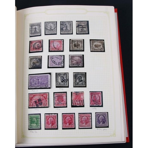 75 - A collection of United States of America stamps from 1850 - 2000, housed in a Stanley Gibbons album.