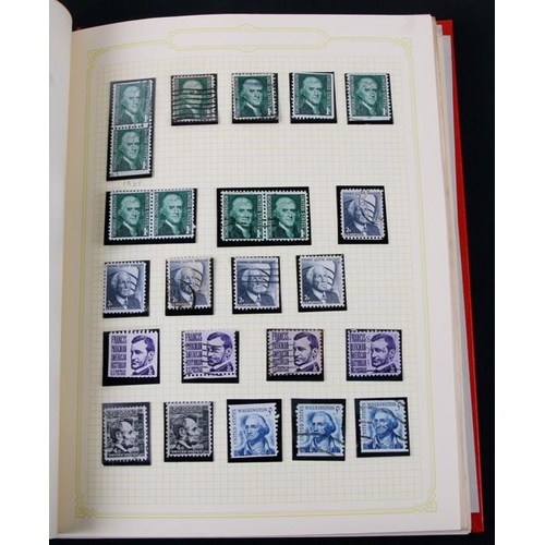 75 - A collection of United States of America stamps from 1850 - 2000, housed in a Stanley Gibbons album.