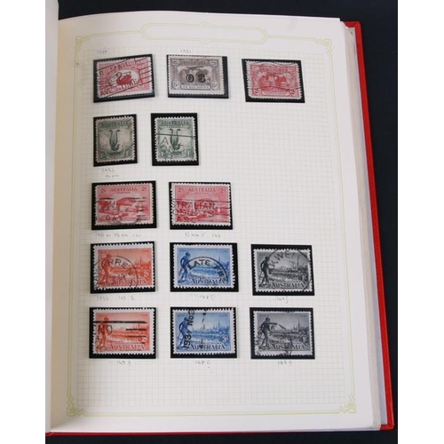 77 - A collection of Australia stamps from 1811 - 2009, loose mounted in two Stanley Gibbons albums (2).